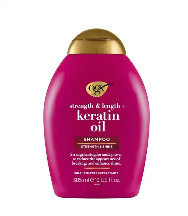 شامپو بدون سولفات ضد شکنندگی مو اوجی ایکس حاوی روغن کراتین 385ml